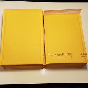 25 pcs Recycled Kraft Bubble Mailers 7.25x11" in.